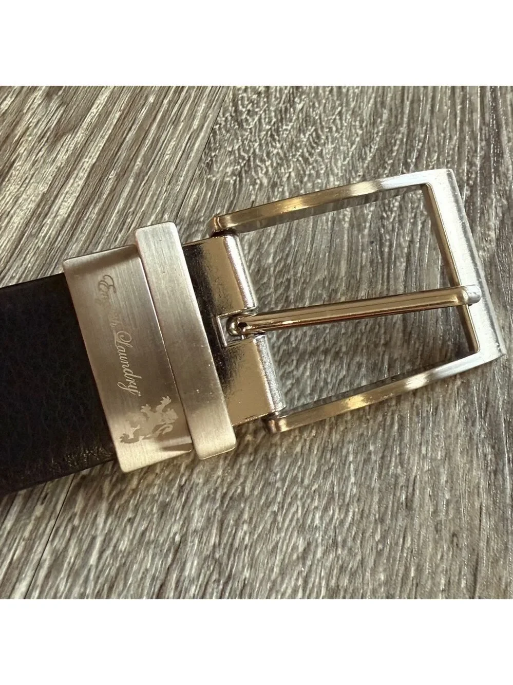 Men's Black Leather Belt Size 32